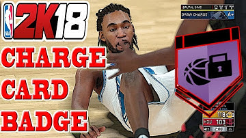 NBA 2K18 BADGE TUTORIAL - HOW TO GET CHARGE CARD BADGE EASY