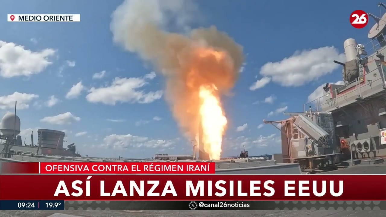 💥 ASÍ LANZA MISILES EEUU | Imágenes de los destructores atacando posiciones en Irán