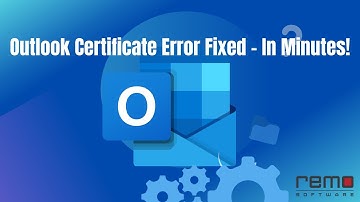 Outlook Certificate Error Fixed – In Minutes!