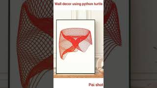 Python turtle: Wall decor art #shorts #paishot #homedecor