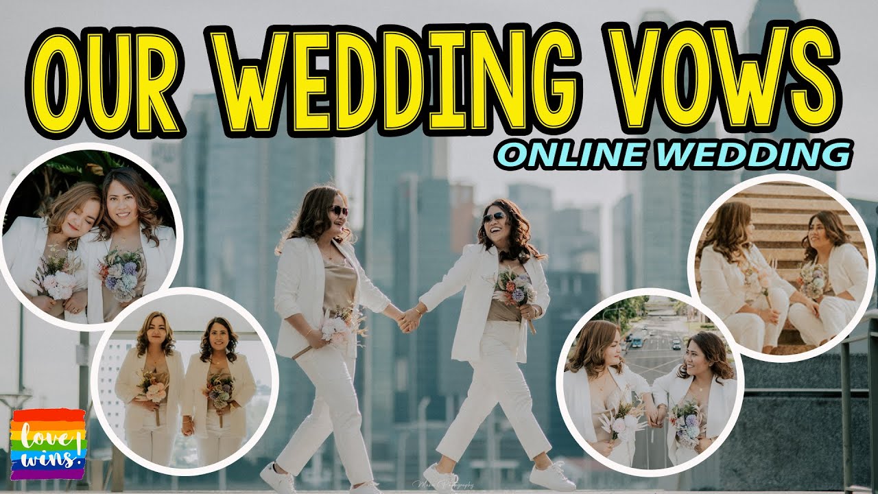 WEDDING VOWS | Anne and Tin | LGBTQ Couple Online Wedding | Lesbian Couple Philippines