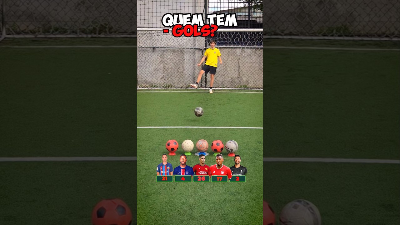 ⚽️❌ QUEM CONSEGUE MENOS GOLS?  #shorts #futcerto