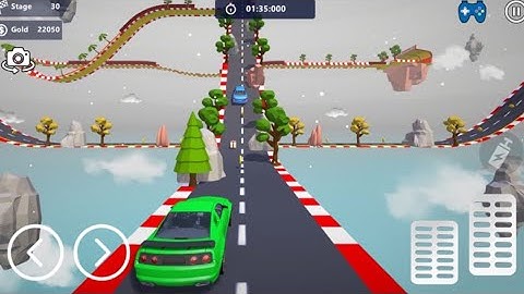 2021 Best 3D car stunts gaming video #3Dgame #carstunts VERY HARD LEVEL #Gameplay