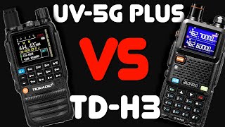 Baofeng UV5G Plus vs TidRadio TDH3  I Compare The TDH3 GMRS Radio To The Baofeng UV5G Plus GMRS