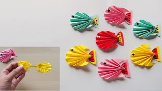 DIY Origami Paper Fish  | สอนพับปลากระดาษ ง่ายๆ