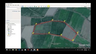 How to  create / draw boundary on Google Earth | property polygon screenshot 4