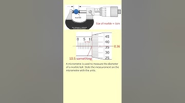What is the micrometer reading?