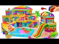 DIY How To Build Triplex Villa with Water Slide Swimming Pool for Pets From Magnetic Balls ASMR