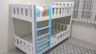 I Made A Bunk Bed For My Children Ranza Yapımı How To Make A Bunk Bed Child Room Construction