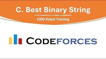 C. Best Binary String | Educational Codeforces Round 149 (Rated for Div. 2) | (Arabic) شرح بالعربى