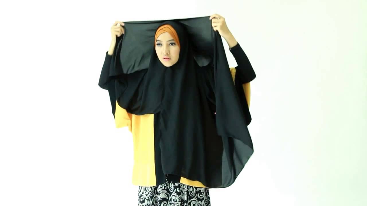 Tutorial Hijab Segi Empat Double Layer YouTube