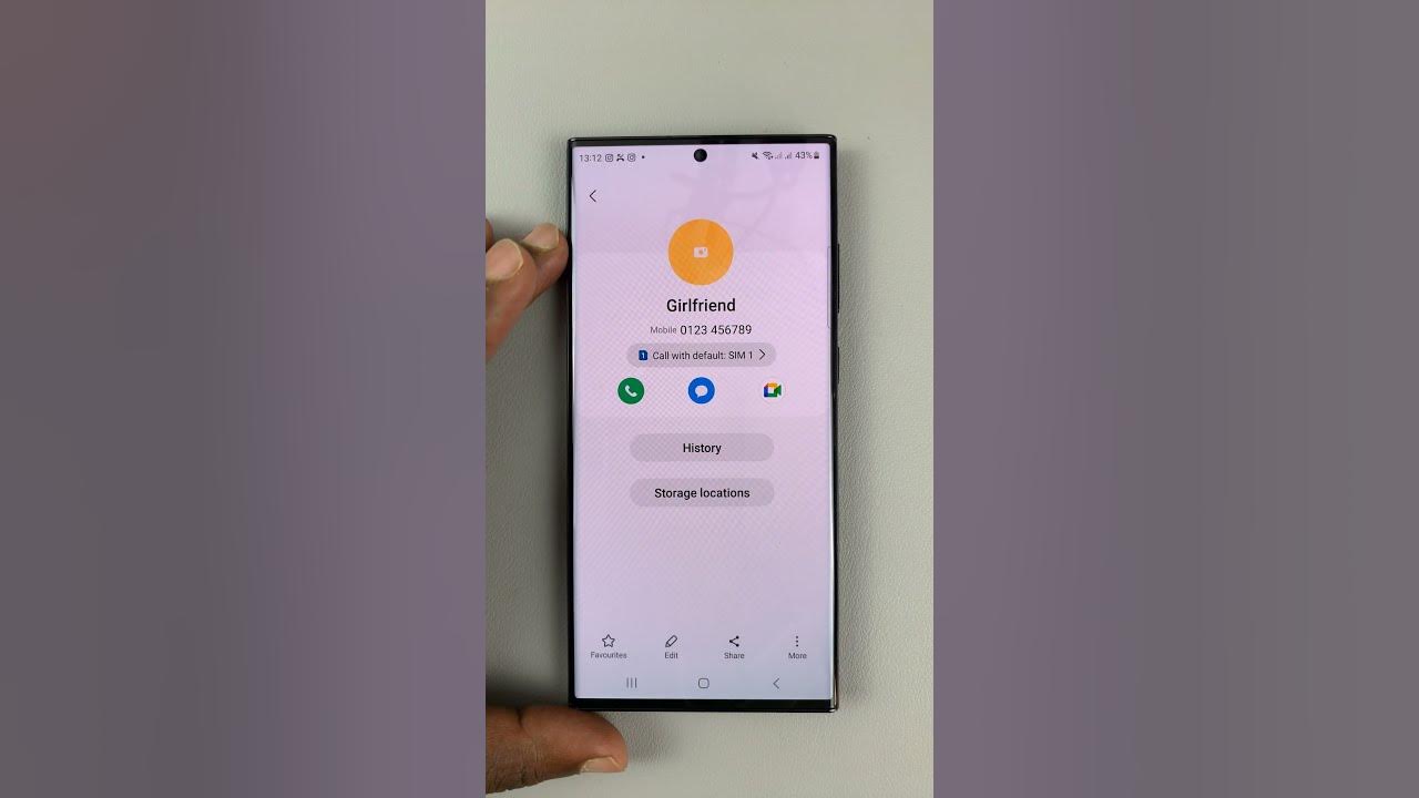How To Favorite or Unfavorite Contacts On Samsung Galaxy S23 YouTube