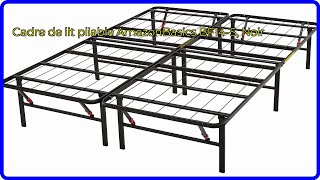 AVIS (2026): Cadre de lit pliable AmazonBasics BF14-S, Noir. DÉTAILS ESSENTIELS