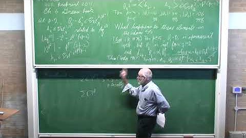 HHH | Prof. Douglas Ravenel | The Kervaire invariant problem at odd primes
