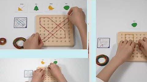 Coogam Wooden Geoboard Mathematical Manipulative Material Array Block Geo Board