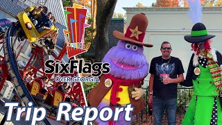 Trying Everything NEW at Six Flags Over Georgia | VLOG | November 2023