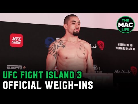 UFC Fight Island 3: Whittaker vs. Till Official Weigh-Ins