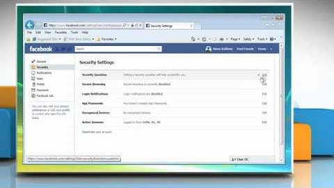 How to add a security question to the Facebook® account    YouTube