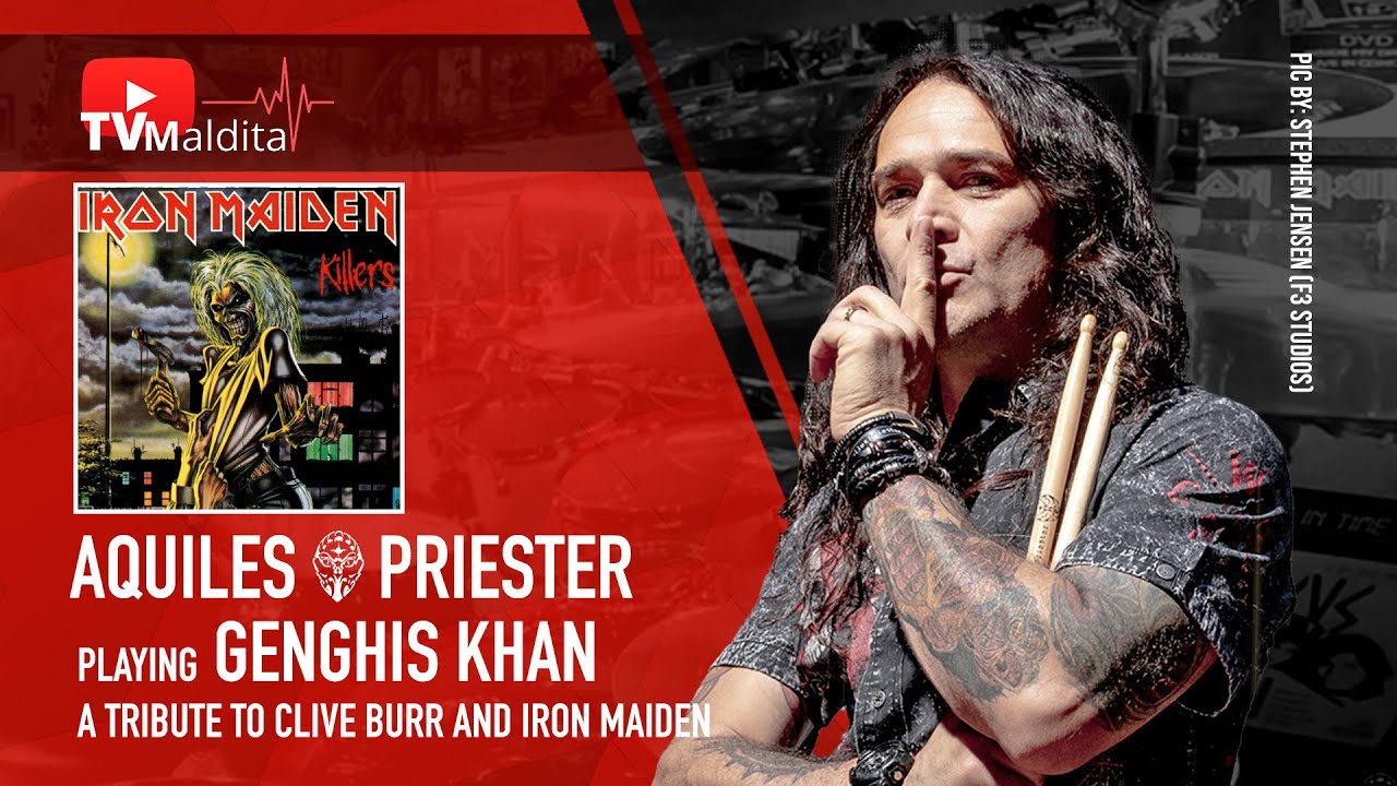 TVMaldita Presents: Aquiles Priester playing Genghis Khan - Iron Maiden (Studio Version)