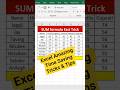 Excel SUM FORMULA FAST TRICK