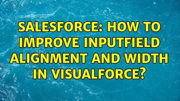 Salesforce: How to improve inputField alignment and width in Visualforce? (2 Solutions!!)
