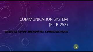 What is Microwave Communication System...
