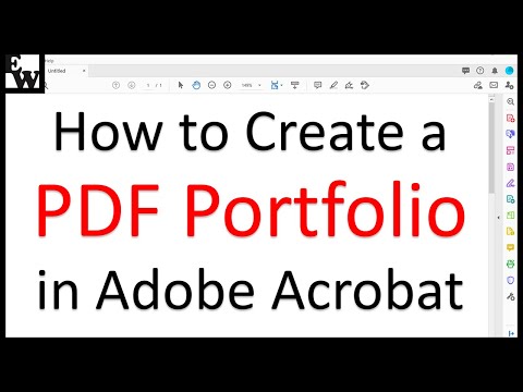 How to Create a PDF Portfolio in Adobe Acrobat