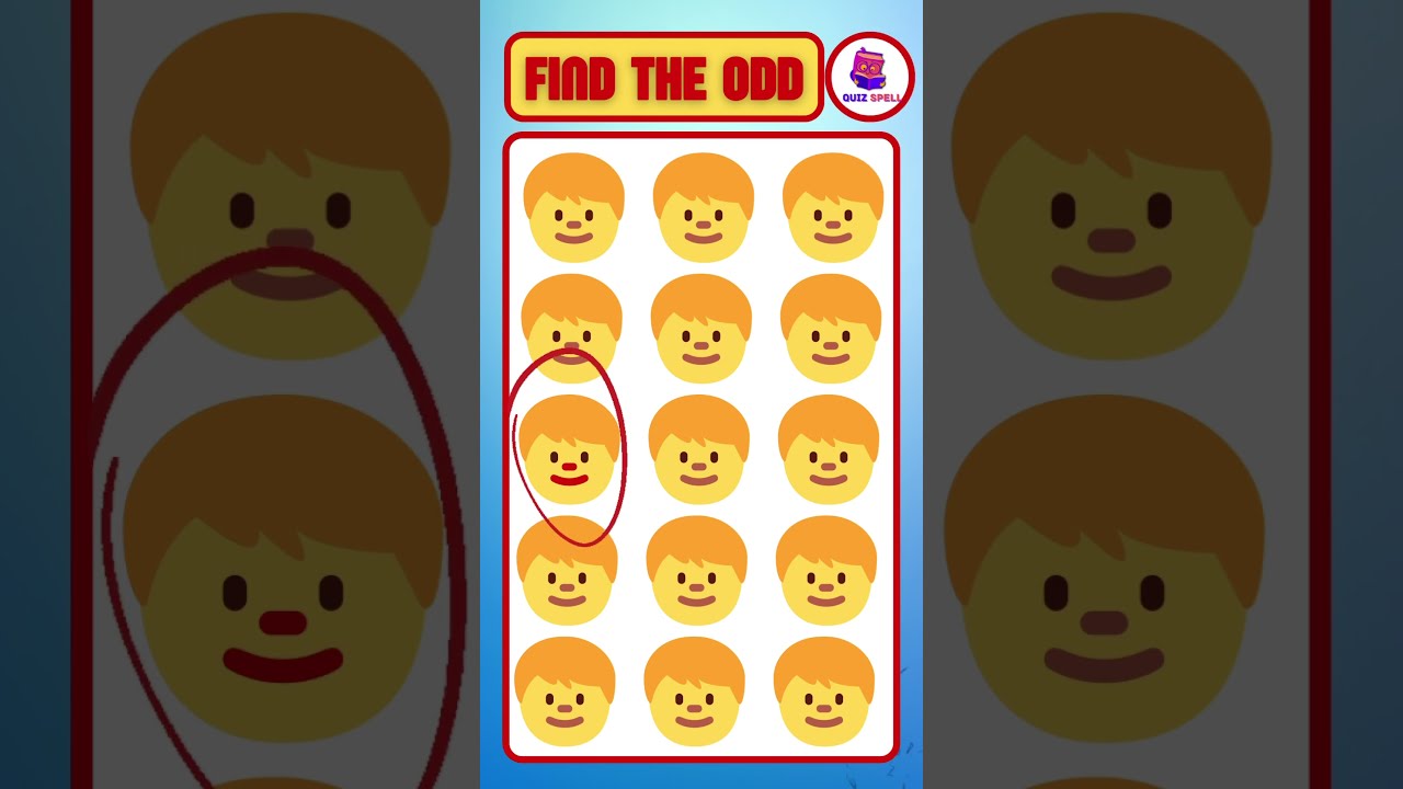 Find the Odd Emoji Out  68  quiz  howgoodareyoureyes  emojichallenge  puzzle   quiztime