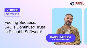 Why S4G Consulting Chose Rishabh Software as a Long-Term Tech Partner | Testimonial Video