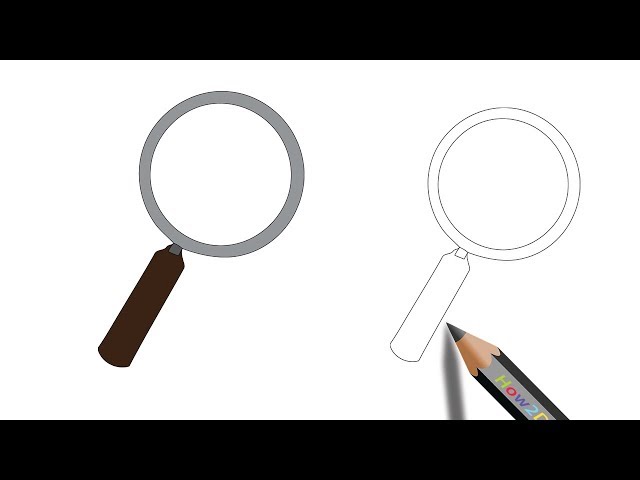 417 How to Draw a Magnifying Glass - Easy Drawing Tutorial 