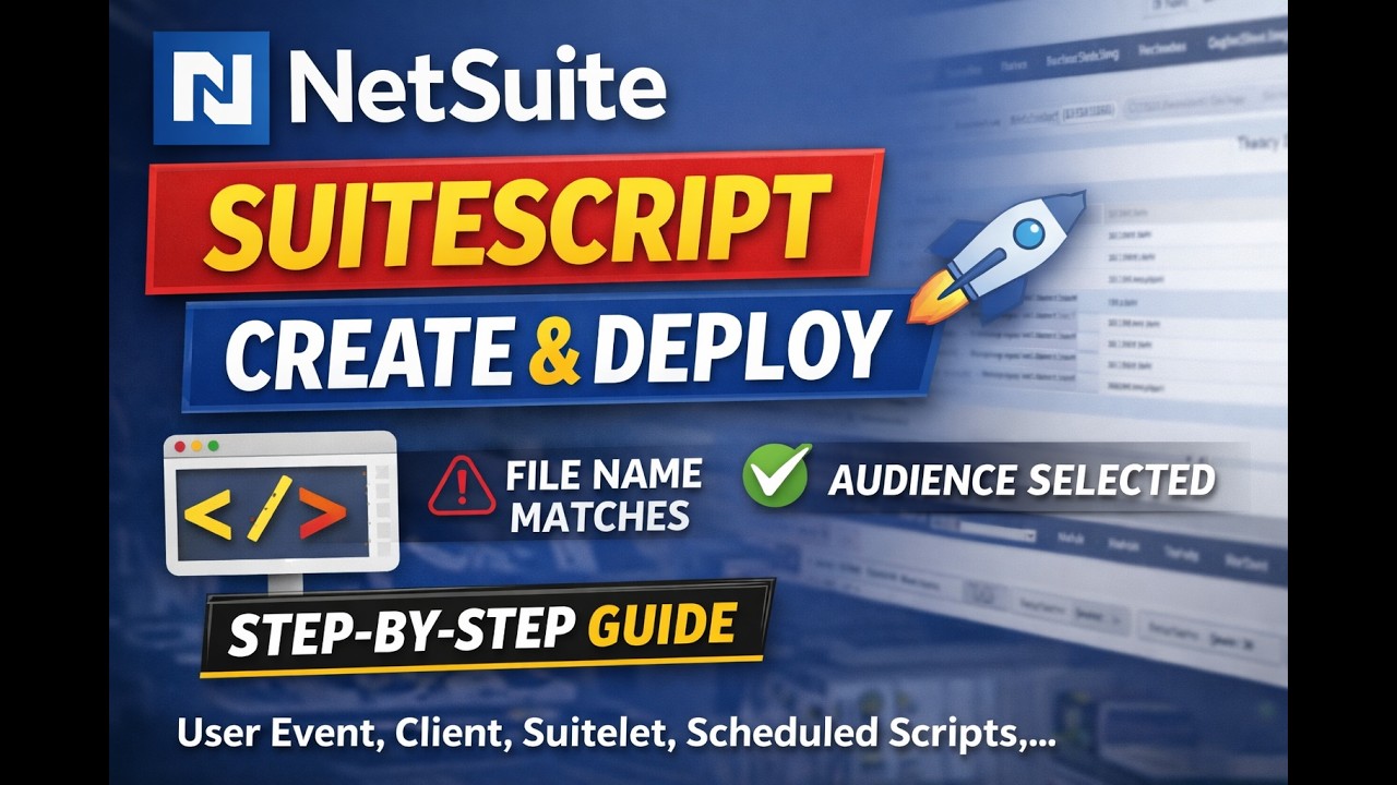 NetSuite SuiteScript Create and Deploy - YouTube
