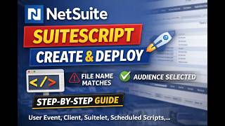 NetSuite SuiteScript Create and Deploy