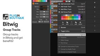 Celebrity Bitwig Quick Tip | How to Group Tracks & the Benefits of it Profile