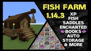 Minecraft Tutorial : AFK Fish Farm 1.14.3 (PC, Xbox, ps4, bedrock,)