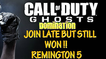 CoD Ghosts -REMIGNTON 5 DOMINATION!(Call Of Duty Ghosts ONLINE Multiplayer Gameplay PS4)