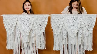 DIY Large Macrame Wall Hanging Tutorial | Advanced Patterns