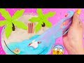 Haz una MINI PLAYA CON SLIME!! *Increíble* 😱🏖  Craftingeek