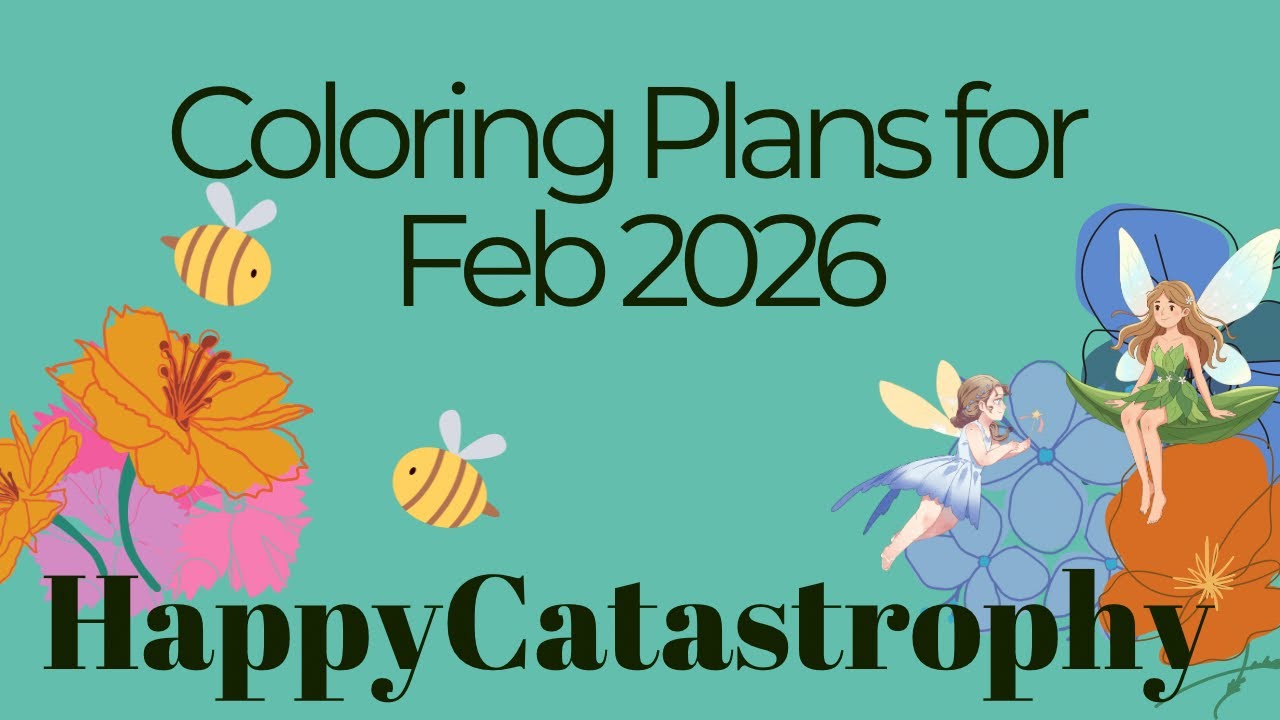 February 2026 Coloring Plans #adultcoloringart 