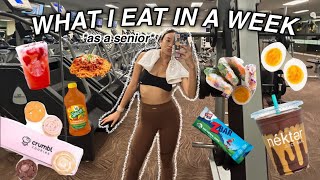 WHAT I EAT IN A WEEK as a senior in high school
