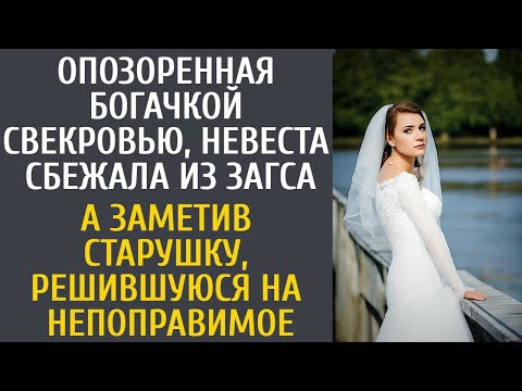 Опозоренная богачкой свекровью, невеста сбежала из ЗАГСа… А заметив обреченную старушку на мосту…