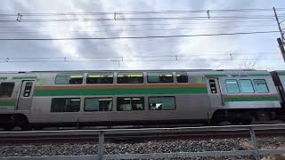 【響くスペノ削正音】E231系1000番代JR宇都宮線2544Y列車減速通過