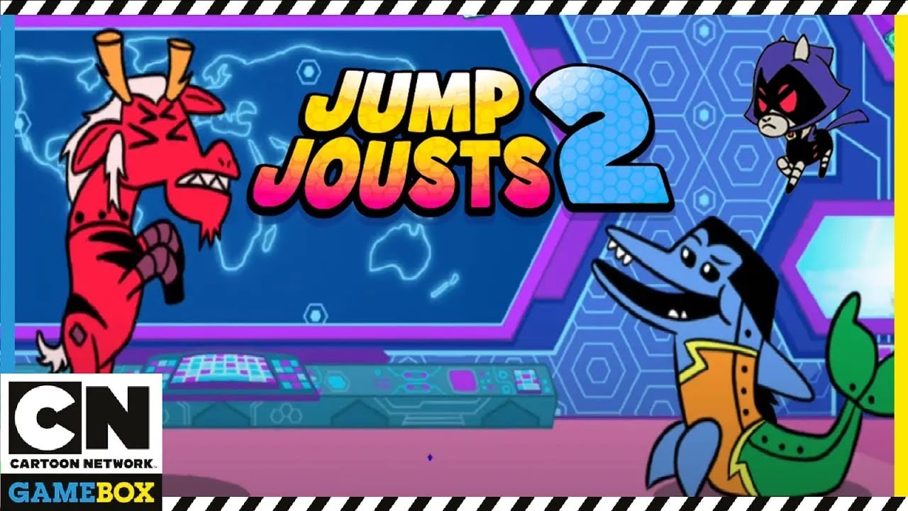 Jump Jousts 2 Gameplay | Teen Titans Go - Pain Bot wins the tournament | Cartoon Network GameBox
