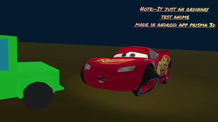Prisma 3d 2.0 test animation#lightning McQueen |#prisma3d
