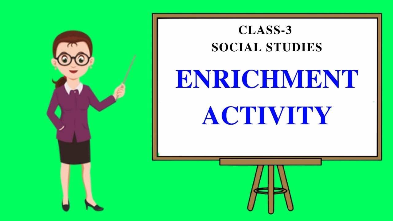 Social Studies Activity Map Work Subject Enrichment Activity Class 3