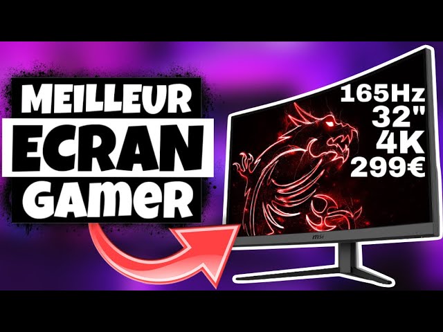 ÉCRAN PC GAMER 144 HZ INCURVÉ XXL (MSI MAG322CQRV) 