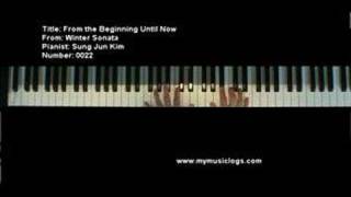 From the Beginning Until Now - Winter Sonata - Piano chords