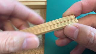 お箸に文字を金箔で入れるやり方。素材は吉野杉