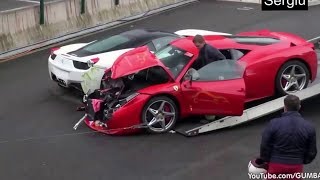 Ferrari car crash compilation 2018 new