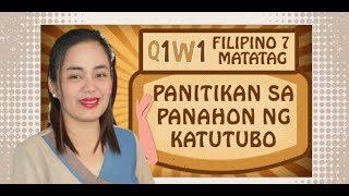 Filipino 7 [Quarter 1, Week 1- Day] Exemplar- Based MATATAG Curriculum