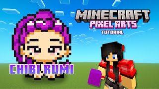 How to Make | Chibi Rumi Minecraft Pixel Art | Tutorial